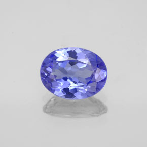 Tanzanite naturale blu da 1,46 ct, taglio ovale, VVS