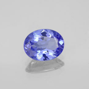 Tanzanite naturale blu da 1,46 ct, taglio ovale, VVS
