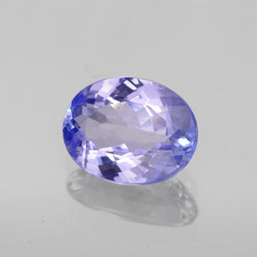 Tanzanite naturale blu da 1,66 ct, taglio ovale, VS