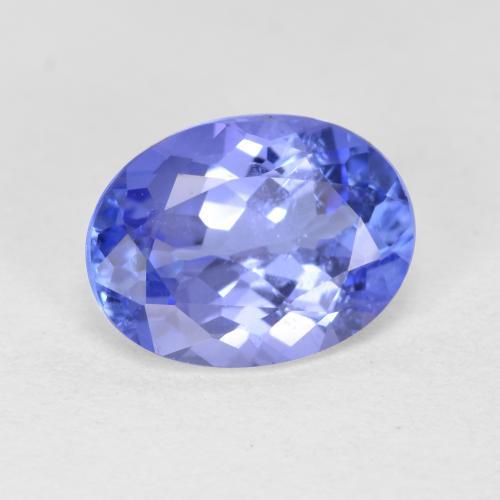 Tanzanite naturale blu da 1,46 ct, taglio ovale, SI