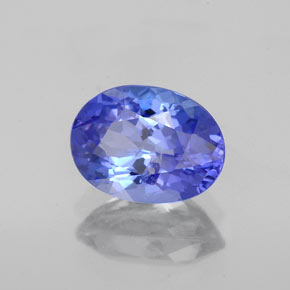 Tanzanite naturale blu da 1,66 ct, taglio ovale, SI