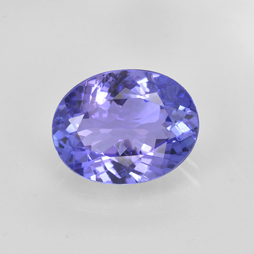 Tanzanite Intenso Viola Blu naturale da 1.83 ct, Taglio ovale, SI