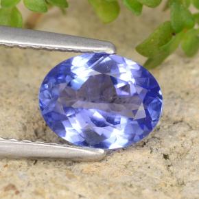 Tanzanite naturale blu da 1,26 ct, taglio ovale, SI