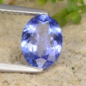 Tanzanite naturale blu da 1,26 ct, taglio ovale, SI