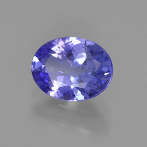 Tanzanite naturale blu da 1,32 ct, taglio ovale, VS