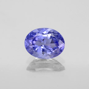 Tanzanite naturale blu da 1,25 ct, taglio ovale, VVS