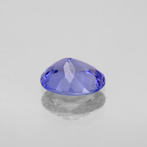 Tanzanite naturale blu da 1,25 ct, taglio ovale, VVS