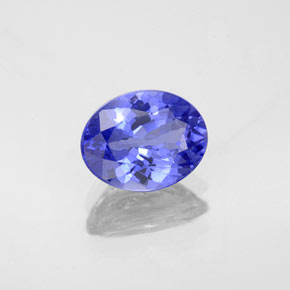 Tanzanite naturale blu da 1,48 ct, taglio ovale, VVS