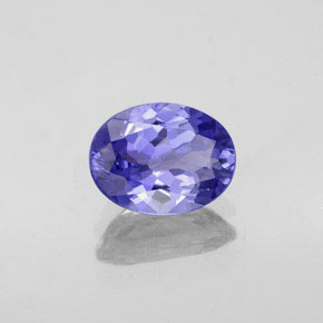 Tanzanite naturale blu da 1,43 ct, taglio ovale, VVS