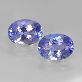 Tanzanite naturale blu da 3,32 ct, taglio ovale, VVS