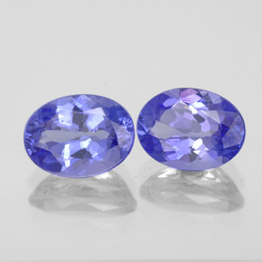 Tanzanite naturale blu da  ct, taglio ovale, VVS
