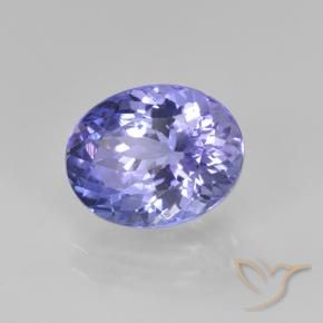 Tanzanite Intenso Viola Blu naturale da 2.05 ct, Taglio ovale, VS-SI