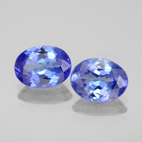 Tanzanite naturale blu da  ct, taglio ovale, VVS