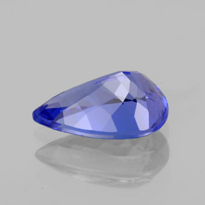 Tanzanite naturale blu da 1,29 ct, taglio a pera, VS