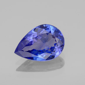 Tanzanite naturale blu da 1,66 ct, taglio a pera, VS-SI