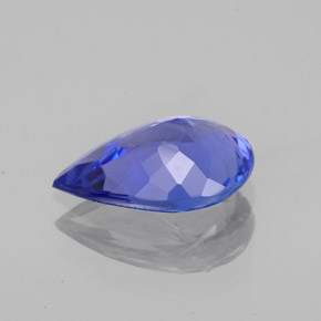 Tanzanite naturale blu da 1,66 ct, taglio a pera, VS-SI