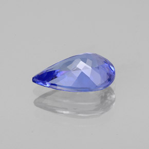 Tanzanite naturale blu da 1,74 ct, taglio a pera, VVS
