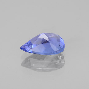 Tanzanite naturale blu da 1,43 ct, taglio a pera, VVS-VS