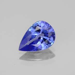 Tanzanite naturale blu da 1,65 ct, taglio a pera, VVS