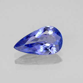 Tanzanite naturale blu da 1,49 ct, taglio a pera, VVS