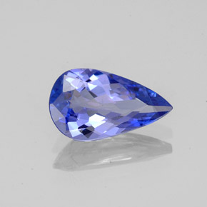 Tanzanite naturale blu da 1,49 ct, taglio a pera, VVS