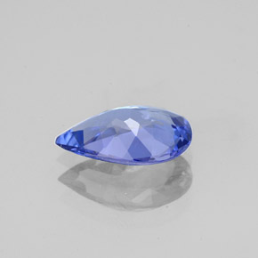 Tanzanite naturale blu da 1,43 ct, taglio a pera, VVS