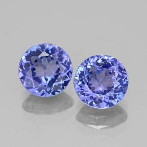Tanzanite naturale blu da  ct, taglio rotondo, VVS