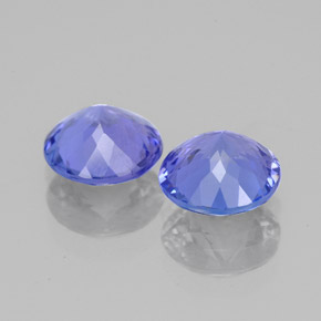 Tanzanite naturale blu da  ct, taglio rotondo, VVS