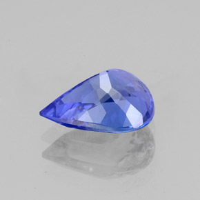 Tanzanite naturale blu da 1,73 ct, taglio a pera, VVS