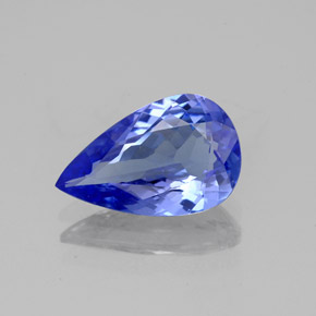Tanzanite naturale blu da 1,95 ct, taglio a pera, VVS