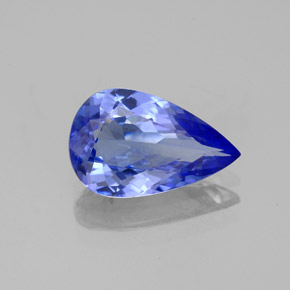 Tanzanite naturale blu da 1,95 ct, taglio a pera, VVS