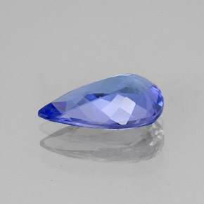 Tanzanite naturale blu da 1,95 ct, taglio a pera, VVS