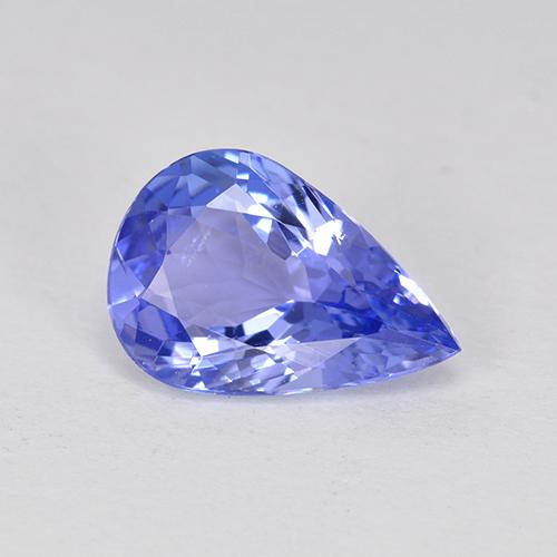 Tanzanite naturale blu da 1,75 ct, taglio a pera, VS-SI