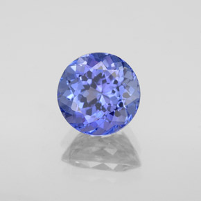 Tanzanite naturale blu da 2,08 ct, taglio rotondo, VVS
