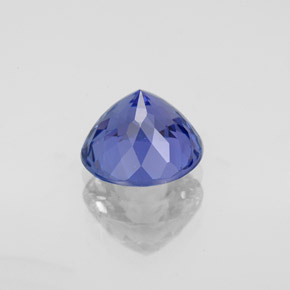 Tanzanite naturale blu da 2,08 ct, taglio rotondo, VVS
