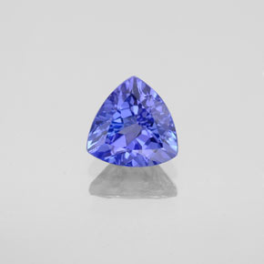 Tanzanite naturale blu da 0,95 ct, trillion, VVS
