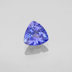 Tanzanite naturale blu da 0,95 ct, trillion, VVS