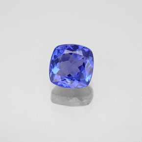 Tanzanite naturale blu da 0,91 ct, taglio a cuscino, VVS