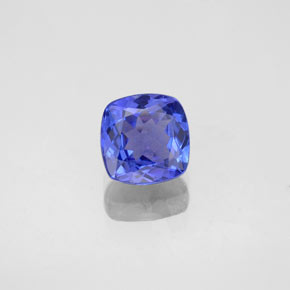 Tanzanite naturale blu da 0,91 ct, taglio a cuscino, VVS