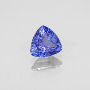 Tanzanite naturale blu da 0,89 ct, trillion, VS-SI