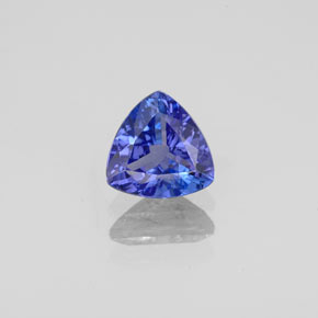 Tanzanite naturale blu da 0,84 ct, trillion, VS-SI