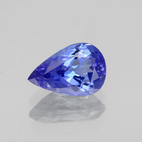 Tanzanite naturale blu da 1,42 ct, taglio a pera, VS-SI