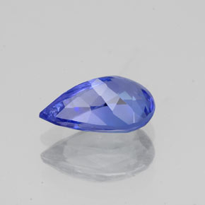 Tanzanite naturale blu da 1,42 ct, taglio a pera, VS-SI