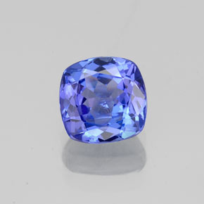 Tanzanite naturale blu da 1,00 ct, taglio a cuscino, VVS