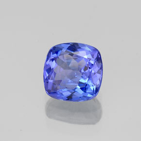 Tanzanite naturale blu da 1,00 ct, taglio a cuscino, VVS