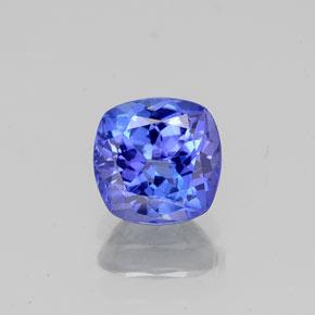 Tanzanite naturale blu da 1,05 ct, taglio a cuscino, VS