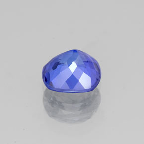 Tanzanite naturale blu da 1,05 ct, taglio a cuscino, VS