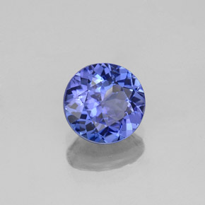 Tanzanite naturale blu da 1,16 ct, taglio rotondo, VS