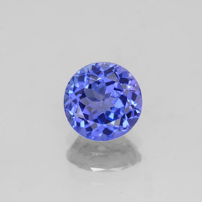 Tanzanite naturale blu da 1,12 ct, taglio rotondo, VS