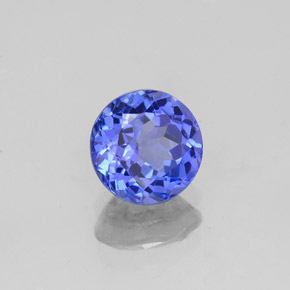 Tanzanite naturale blu da 1,12 ct, taglio rotondo, VS